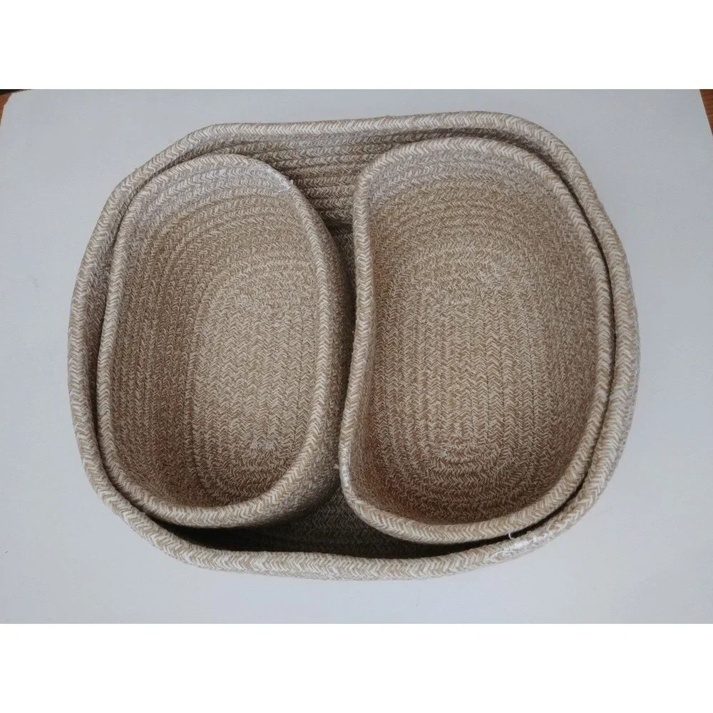 3-Pack Cotton Rope Baskets
